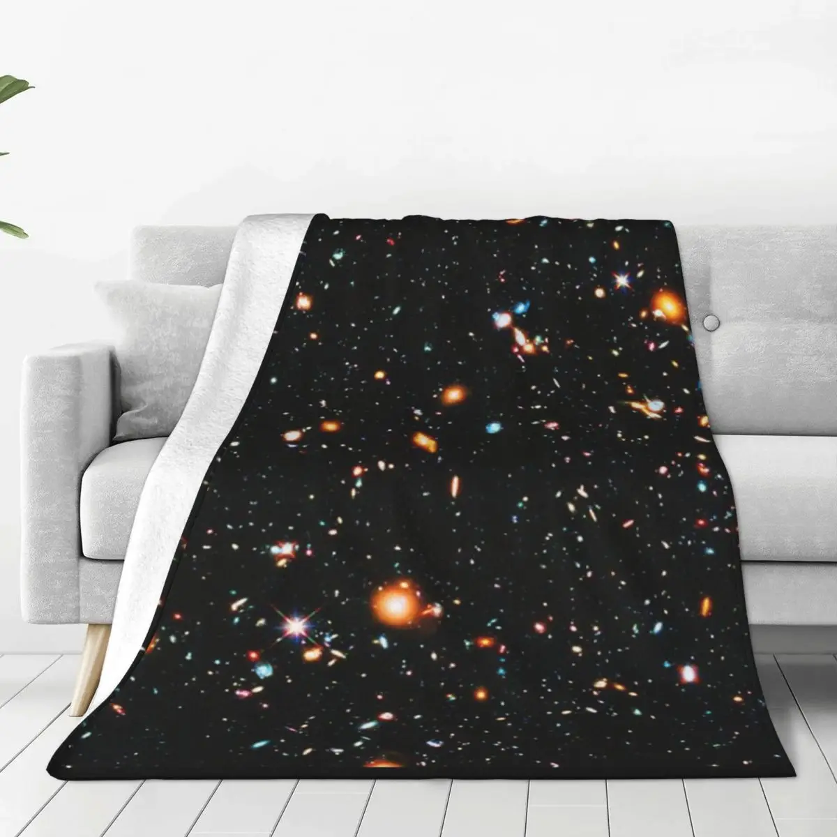 Hubble Extreme Deep Field Blankets Warm Flange Soft and Comfortable Picnic Blanket Birthday Gift