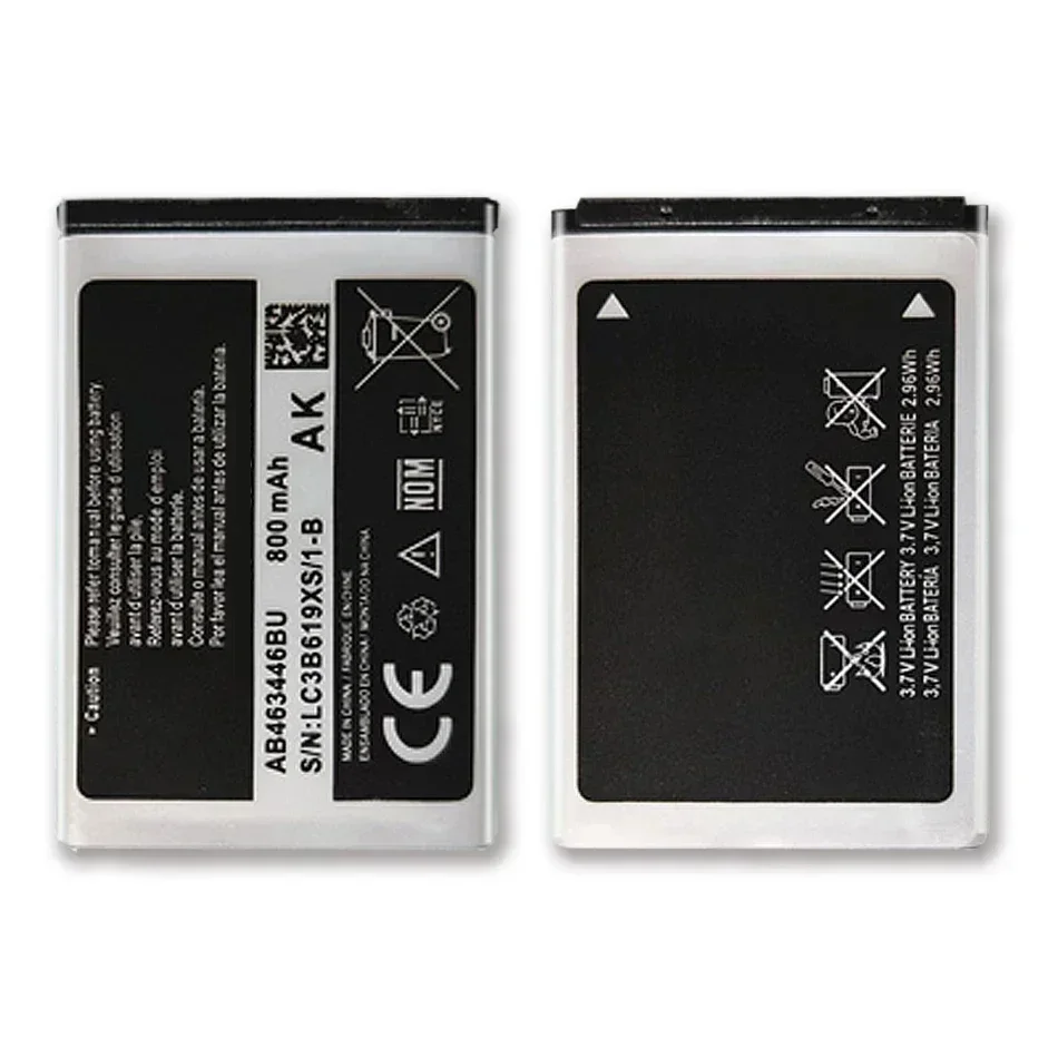 800mAh 4 قطعة AB463446BU لأجهزة سامسونج GT-C3010/C3011/C3520/E1080/E1150/M620/X160/SGH-E250/E900(AB553446BU/AB043446BE) البطارية