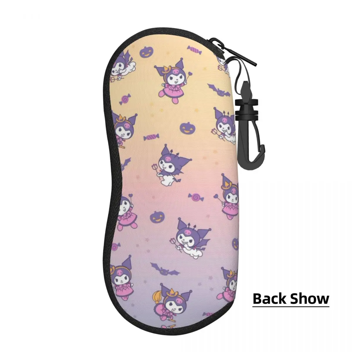 Custom Kuromi Pattern Shell Glasses Case Unisex Cool Eyeglasses Case Sunglasses Protector Box