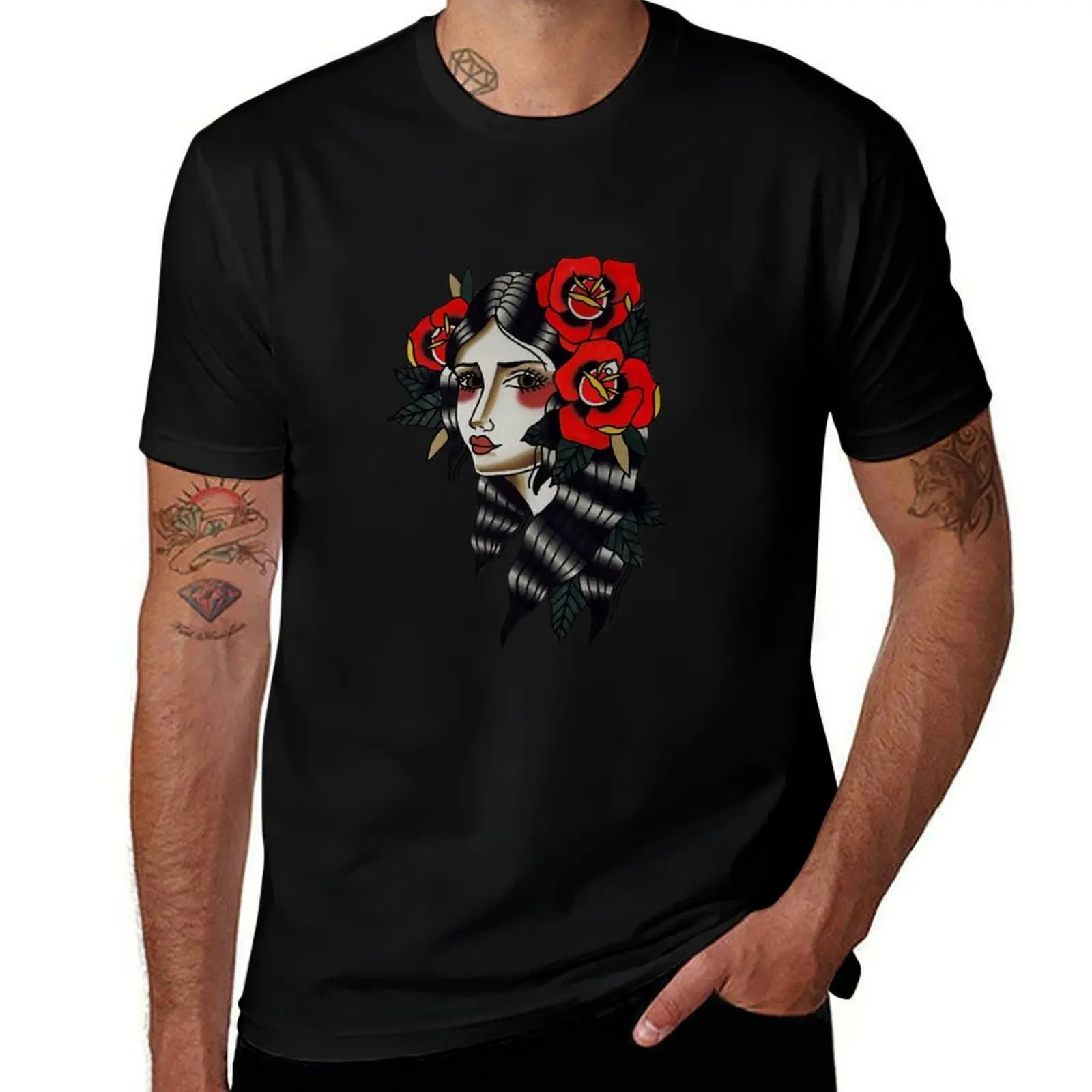 Flower girl T-Shirt Plus Size Summer Short Sleeve T-Shirt