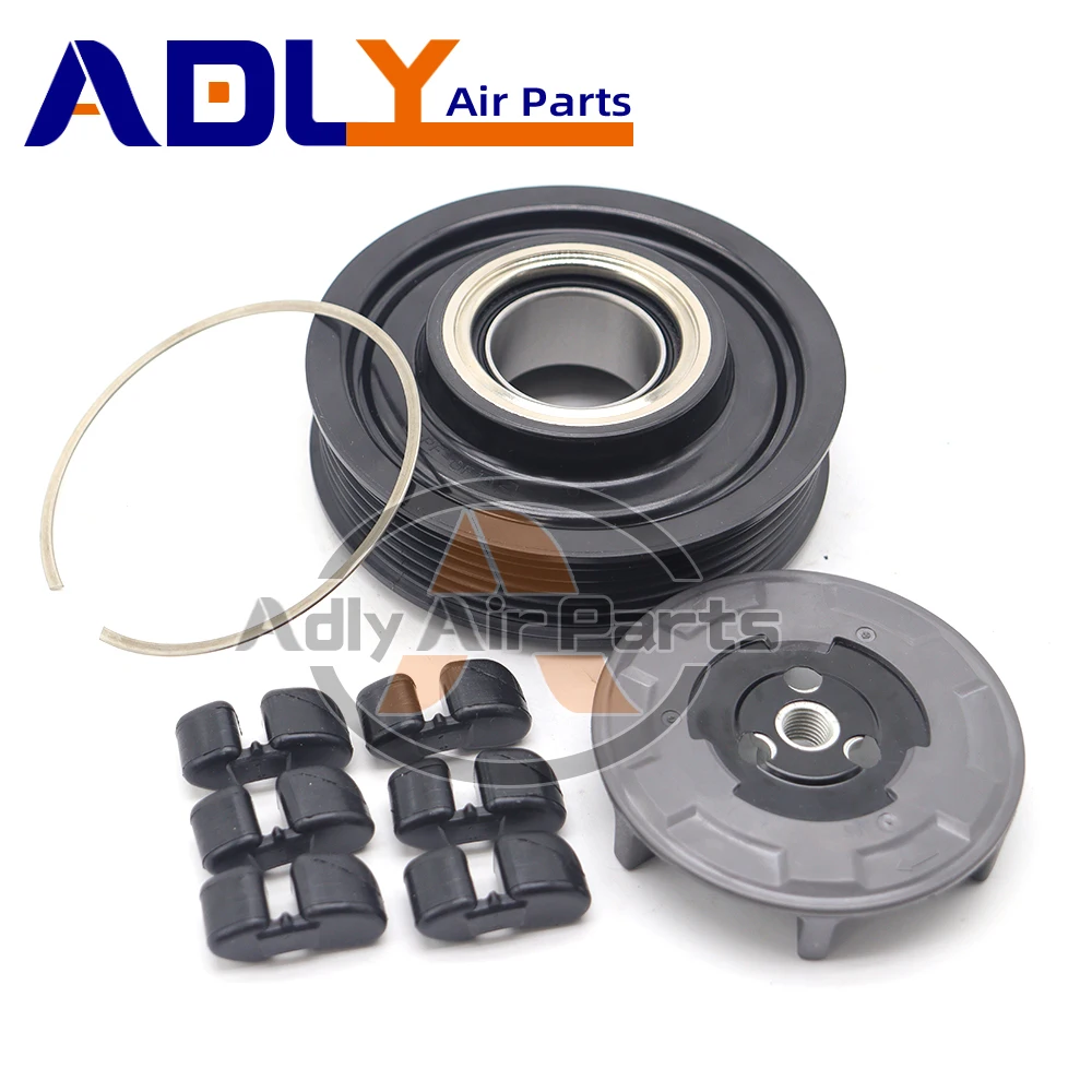 AUTO AC Compressor Clutch Pulley For VW Tiguan PASSAT CC 1K0820859M 1K0820859N 1K0820859P 1K0820859S 1K0820859T 2E0820803A