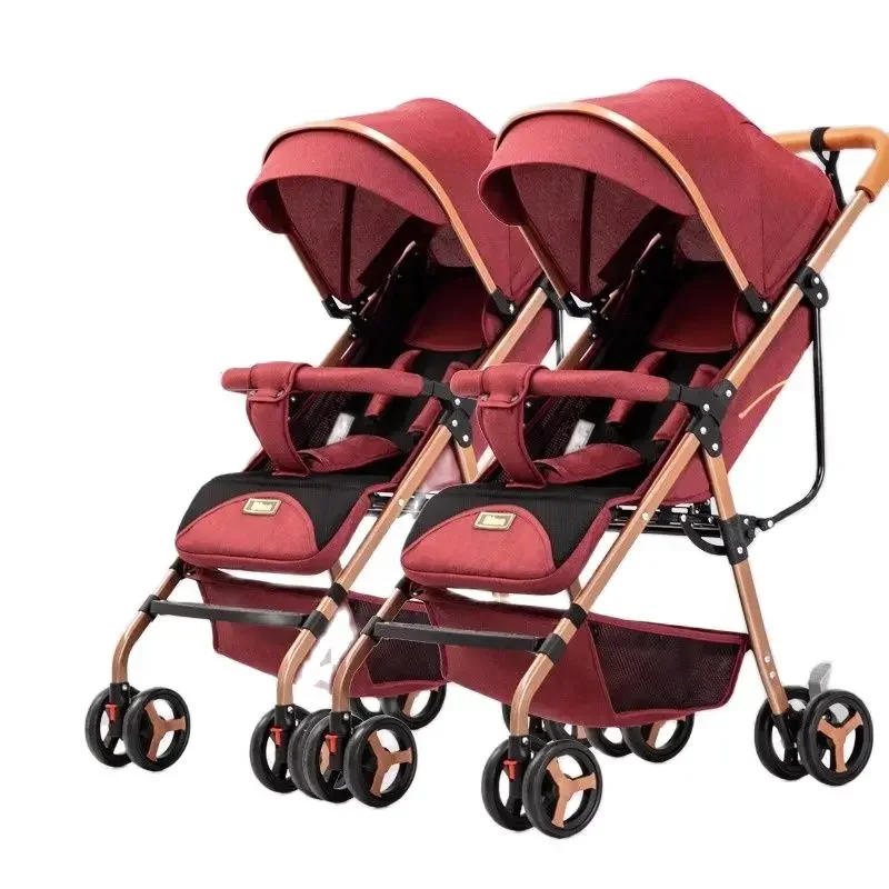 

Twin Strollers Can Be Separated, Seated, Light, Shock-proof, Folded, Baby Strollers