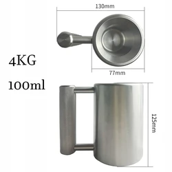 4kg Heavy Mug Dumbbell AISI304 Stainless Steel Material 100ml Capacity For Available