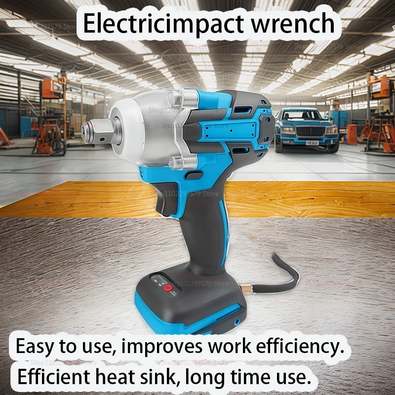 Cordless Electric Impact Wrench Brushless Hand Drill Kit Adjustable Power Tool for Automotive Home Garage DIY