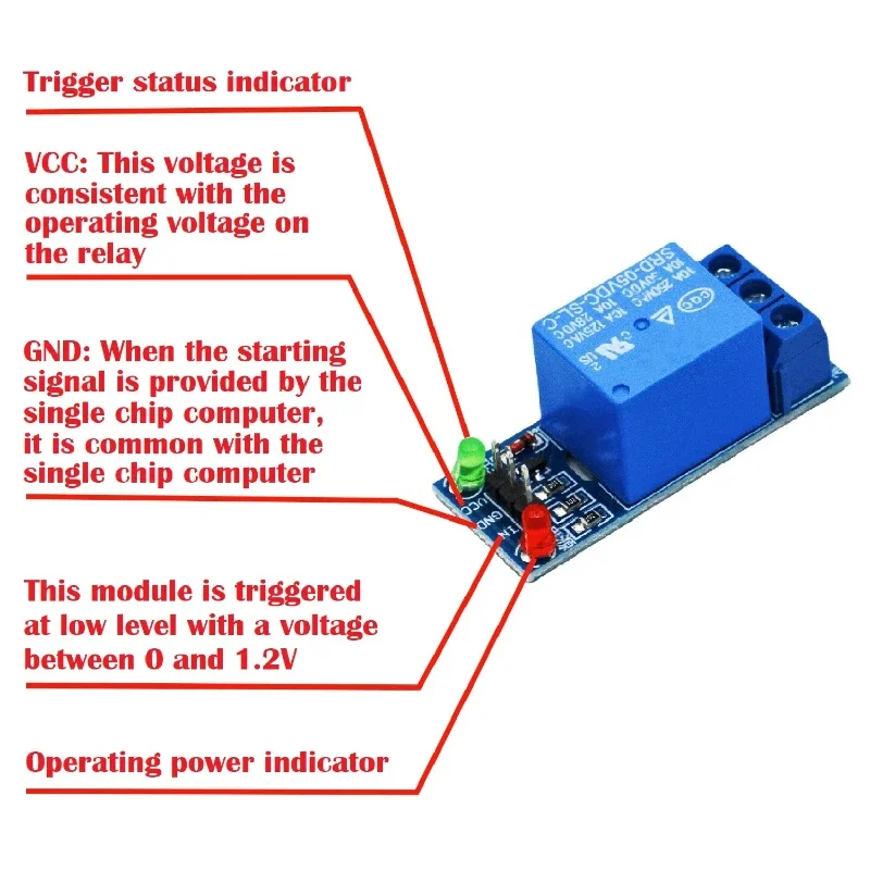 1-5PCS Channel 5V low level trigger One 1 Channel Relay Module interface Board Shield For PIC AVR DSP ARM MCU Arduino