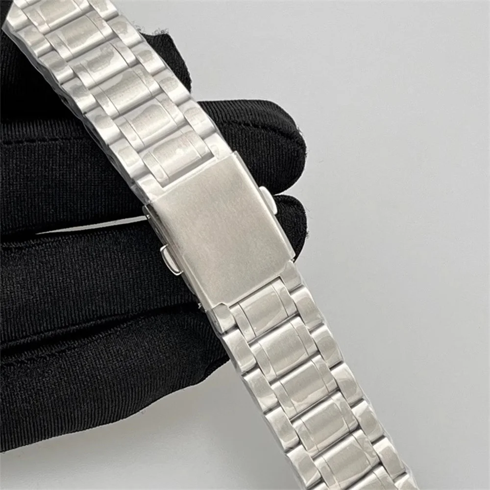 NH35 Case, Solid Steel Band, Modified Steel Strap Case, 316 Stainless Steel Diver's Strap Butterfly Clasp Assembly Accessories