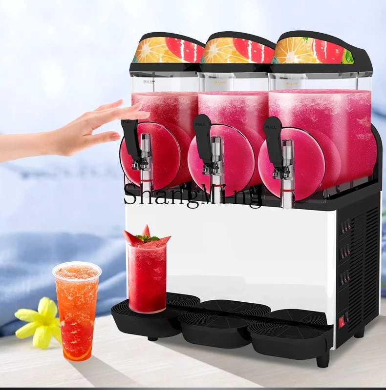 ZYY three-cylinder snow melting machine XC336 automatic smoothie machine cold drink juice snow beverage machine