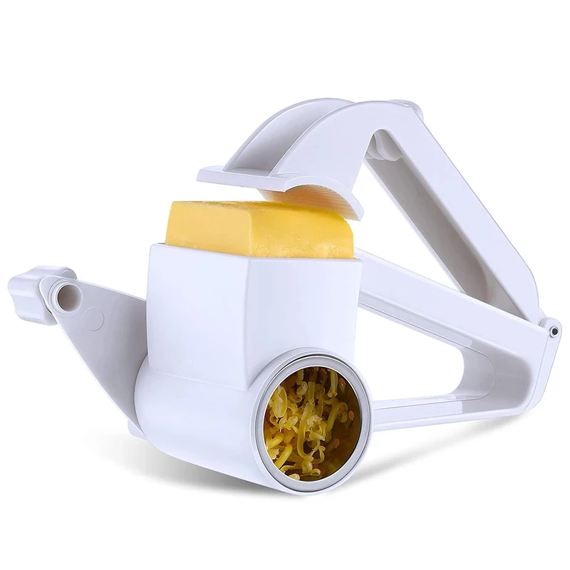 1Pcs Rotary Cheese Grater Manual Handheld Cheese Grater with Stainless Steel Drum for Grating Hard Cheese Chocolate Nut