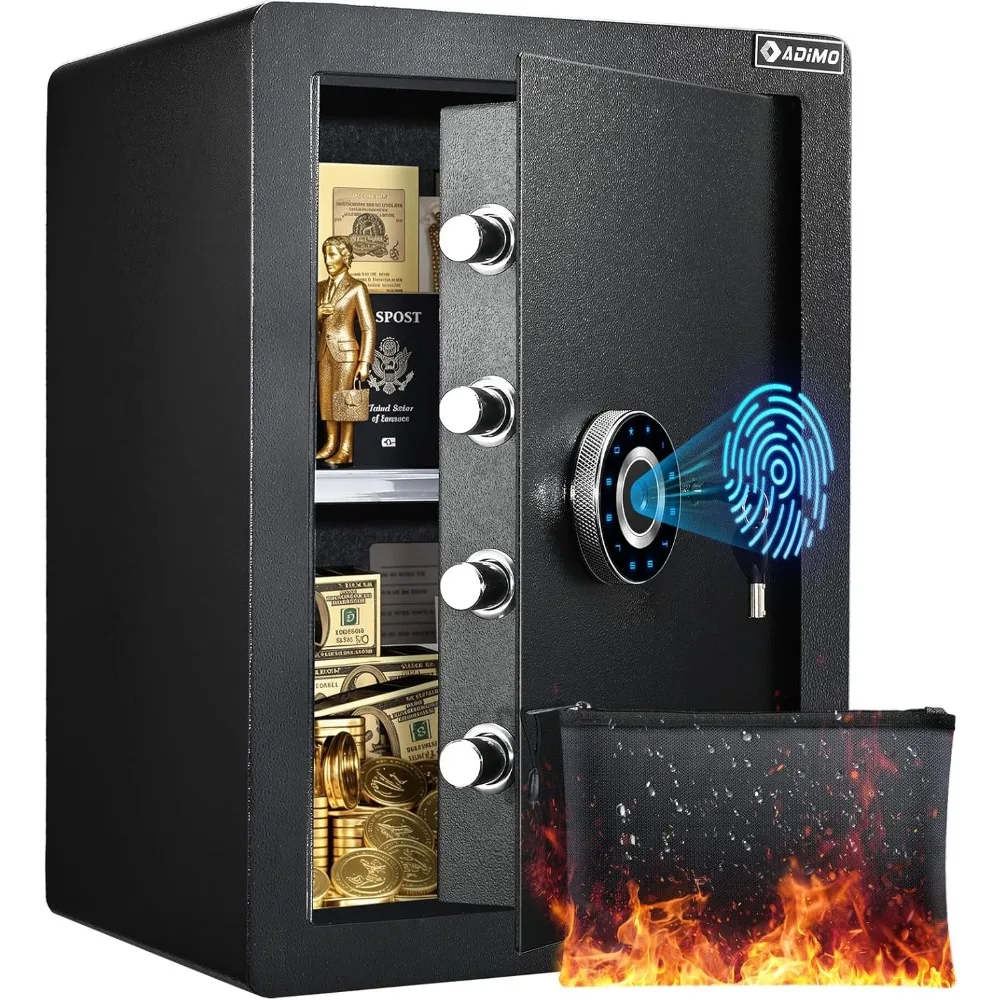 

Biometric Safe Box 2.8 Cuft, Large Fireproof Safe w/Advanced Fingerprint& Password Protection, Alarm System&Removable Shelf