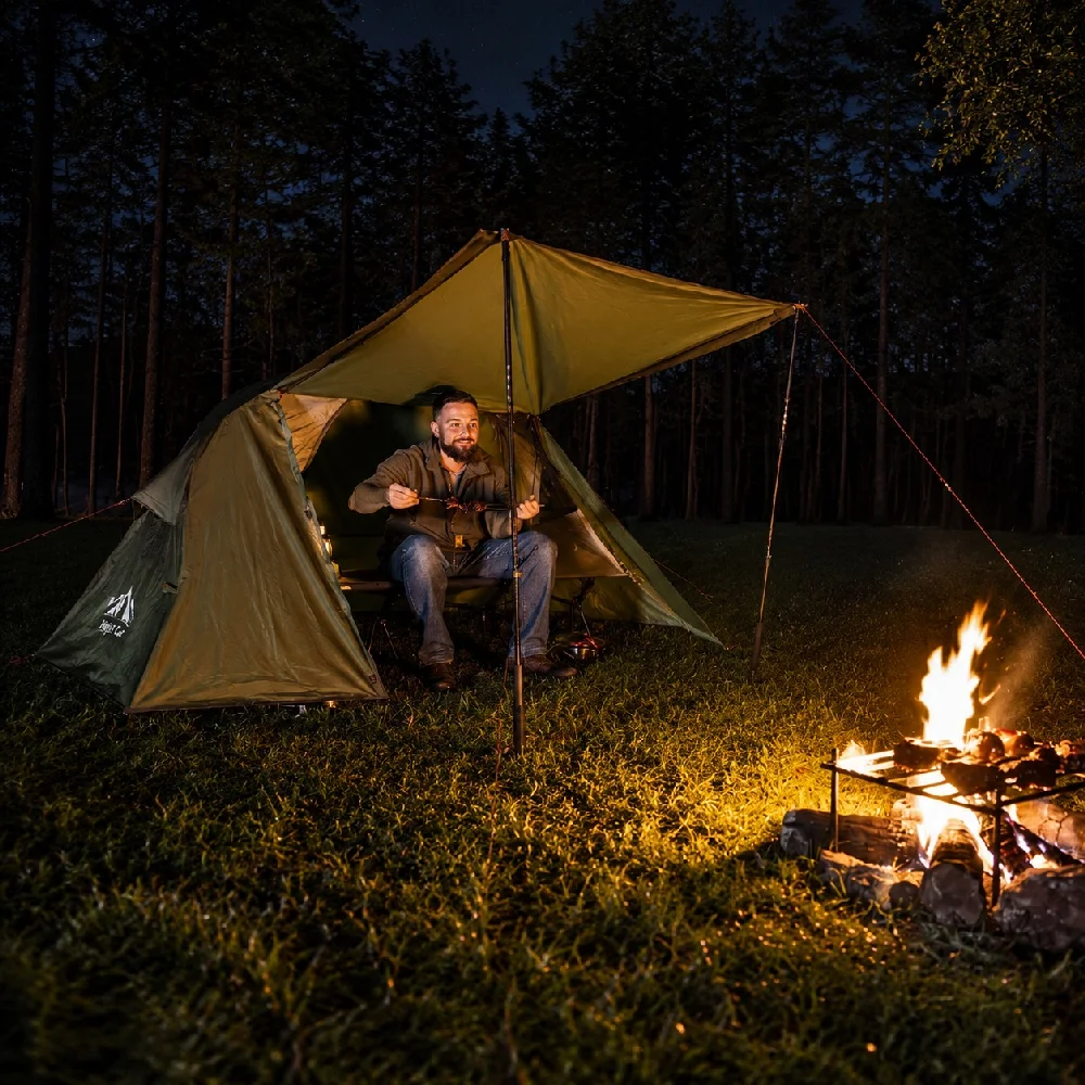 1-Person Elevated Camping Cot Tent 4
