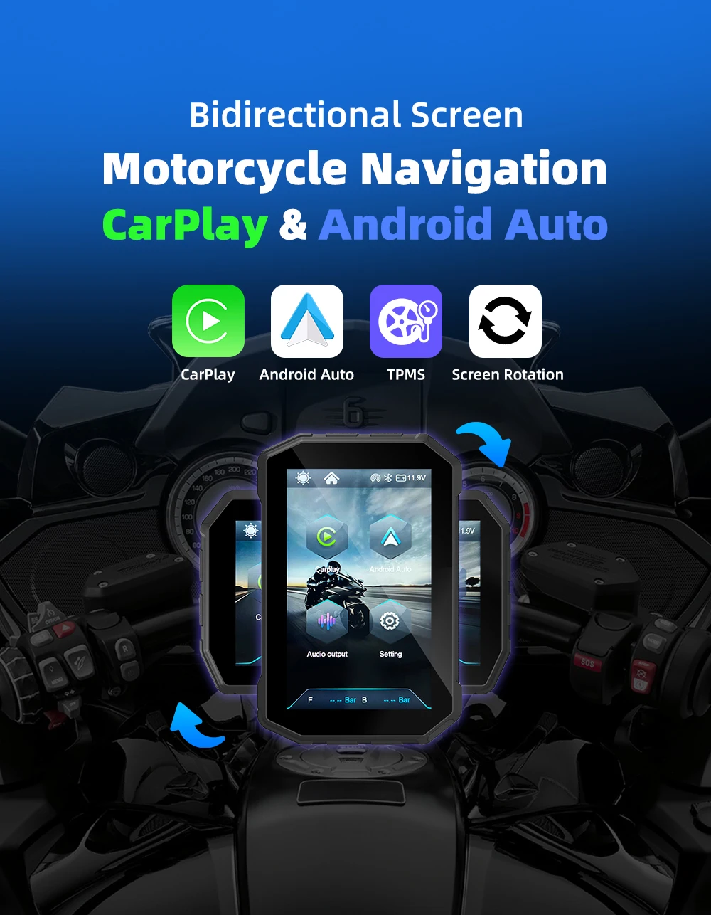 5-smart-motorcycle-display-wireless-apple-carplay-android-autonavigation-support-siri-google-assistant-ip67-waterproof
