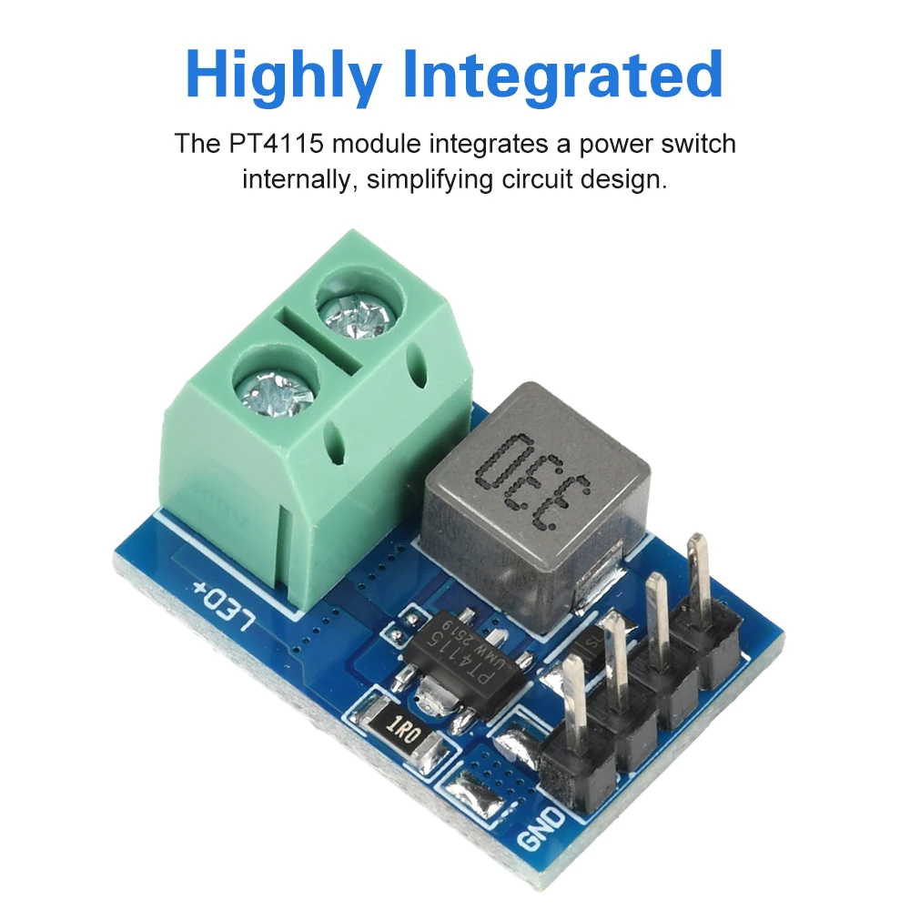 1-10PCS PT4115_1-10 DC 12V PWM Controller Dimmer String Led Konstantstrom Stick Ausgang Modul Netzteil