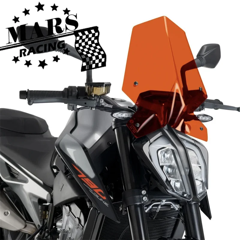 For Duke890 Duke790 2018 2019 2020 2021 2022 2023 2024 Motorcycle New Sports Windshield Wind Deflector WindScreen Visor Viser