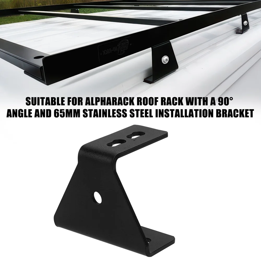 Für ALPHARACK Dachträger mit 90er ° Winkel 65 mm Edelstahl-Installationshalterung
