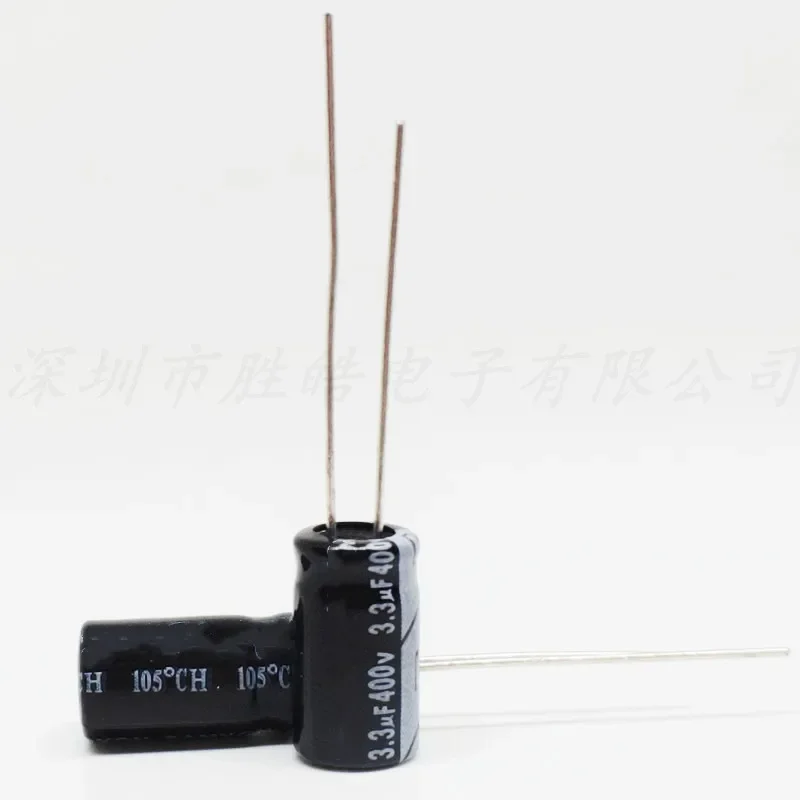 (20PCS)   400V3.3UF  High Quality Aluminum Electrolytic Capacitorsr  Volume：8*12mm