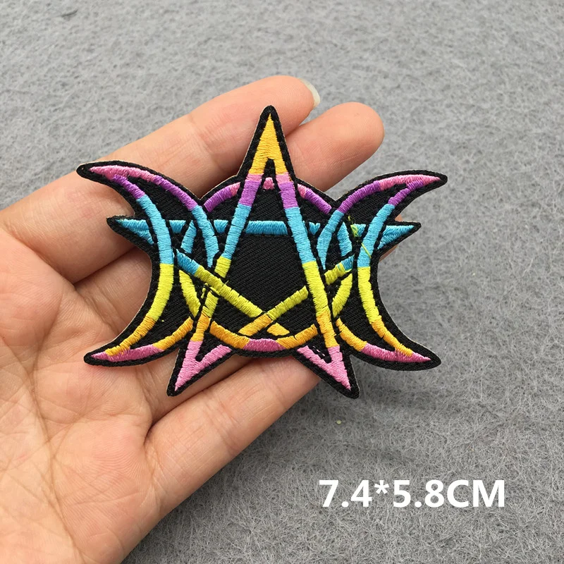 Kristall Blume bestickt Patch Diamant Mond Eisen auf Patches für Kleidung DIY Stickerei Patches auf Kleidung Nähen Aufkleber – Detail 10