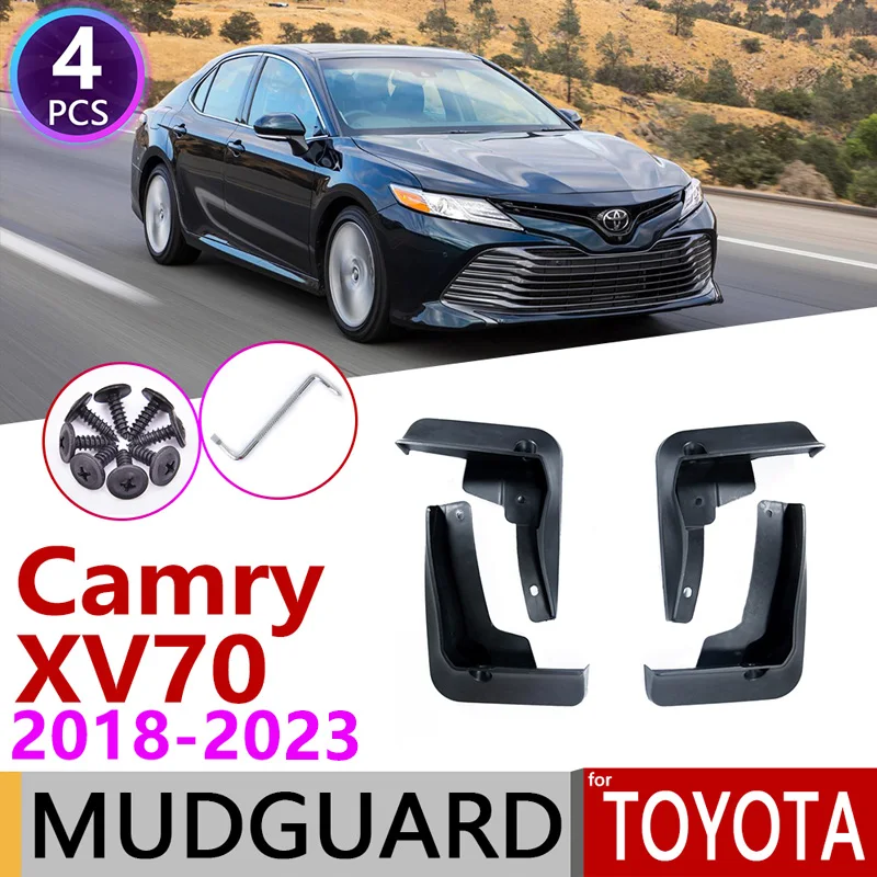 

4PCS Front Rear Mudguard for Toyota Camry XV70 70 2018~2023 2019 2020 2021 Car Fender Mud Flaps MudFlap Guard Splash Accessories