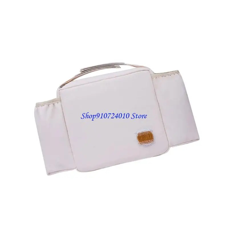 حقيبة تخزين للحفاضات من القماش المقاوم للماء 77HD مع حزام لعربات الأطفال محمول #3