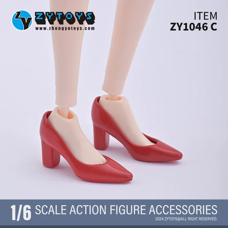 ZYTOYS ZY1046 1/6 مقياس أشار تو مربع الجذر أحذية عالية الكعب نموذج صالح 12 ''أنثى الجندي عمل الشكل الجسم الدمى اكسسوارات #4