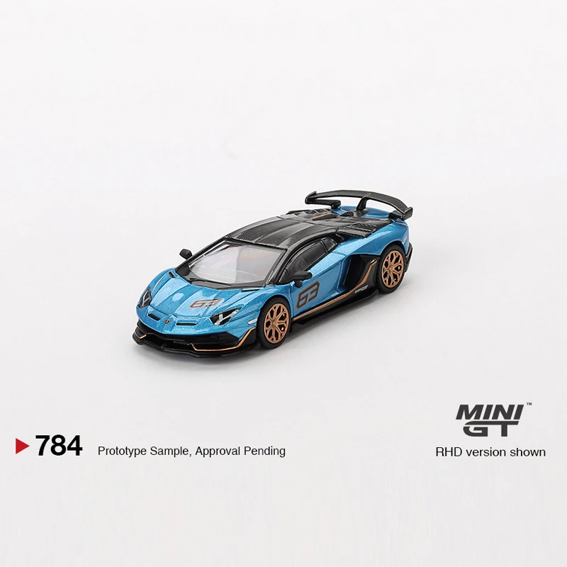 Mini Gt Auto Modell 1/64 Lamborghini Aventador SVJ 63, Auto Modell Simulation Display Legierung Zimmer Ornament Junge Sammlung Spielzeug Geschenk