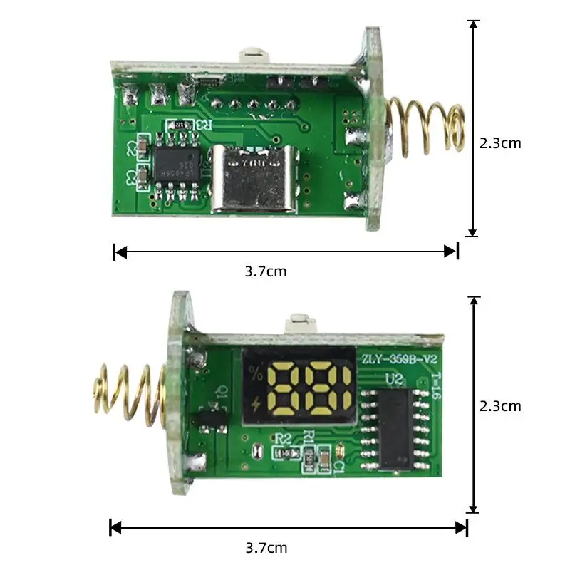 1 Piece Flashlight Fishing Light Circuit Board Display Anti-reverse Connection Charge And Discharge Circuit Driver Motherboard