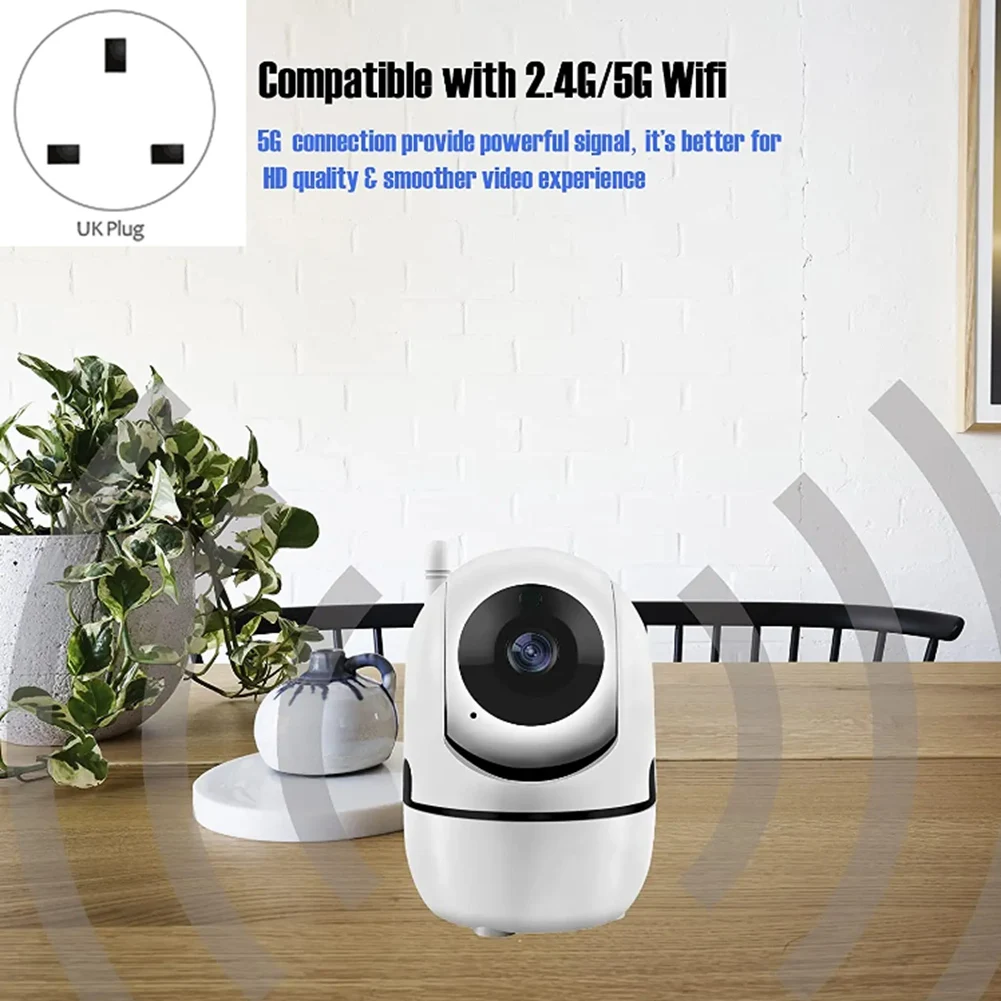 Wireless WiFi Camera 1080P Infrared Night Vision Camera Baby Monitor Mobile Phone Monitoring Camera UK Plug