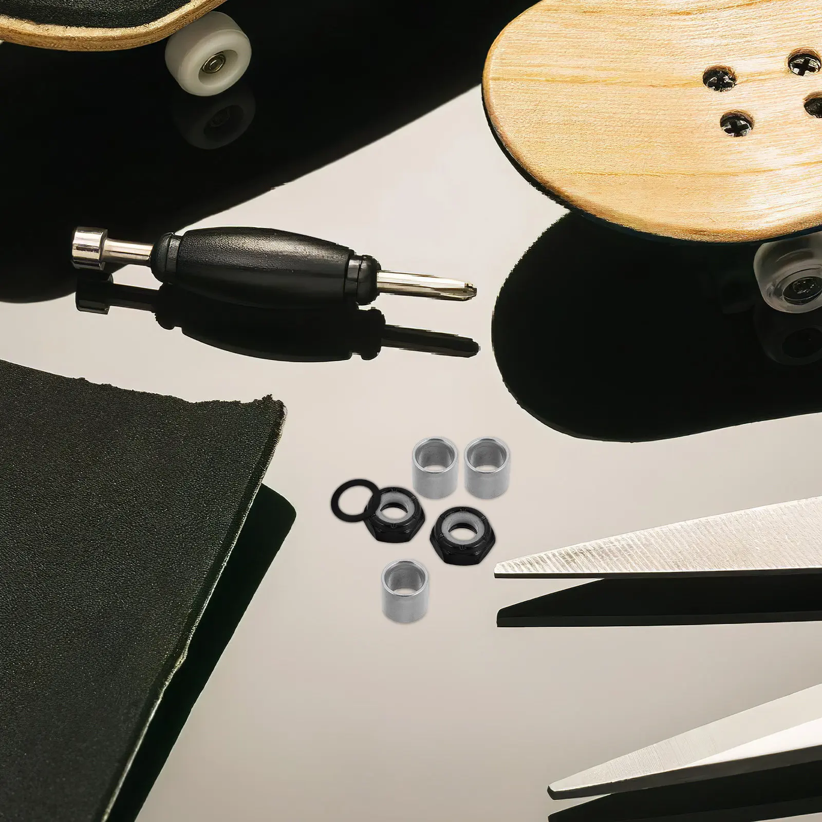 kit-de-acessorios-para-skateboard-com-parafusos-porcas-arruelas-e-buchas-de-metal-facil-instalacao-para-skates-longboards-e-pranchas-de-surf