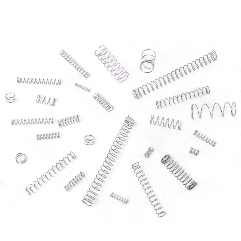 10pcs 0.2mm Stainless Steel Micro Compression Spring Repair Small Compressed Pressure Rotor Return OD 1.5 2 2.5 3 4mm L 5-50mm