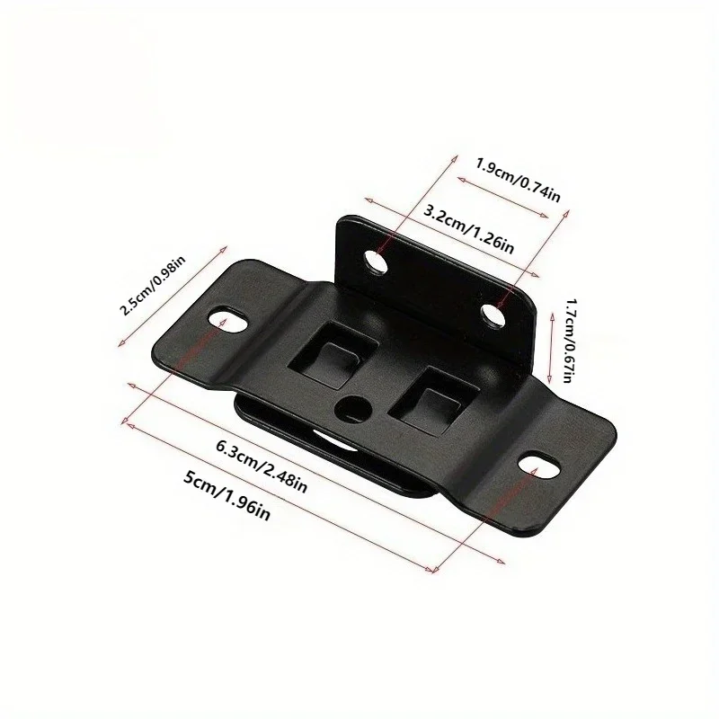 4/8 Sets Two-in-One Metal Insert Fixing Buckles, L Shaped 90 Degree Connector Brackets Hardware, Easy-to-Install for Laminate