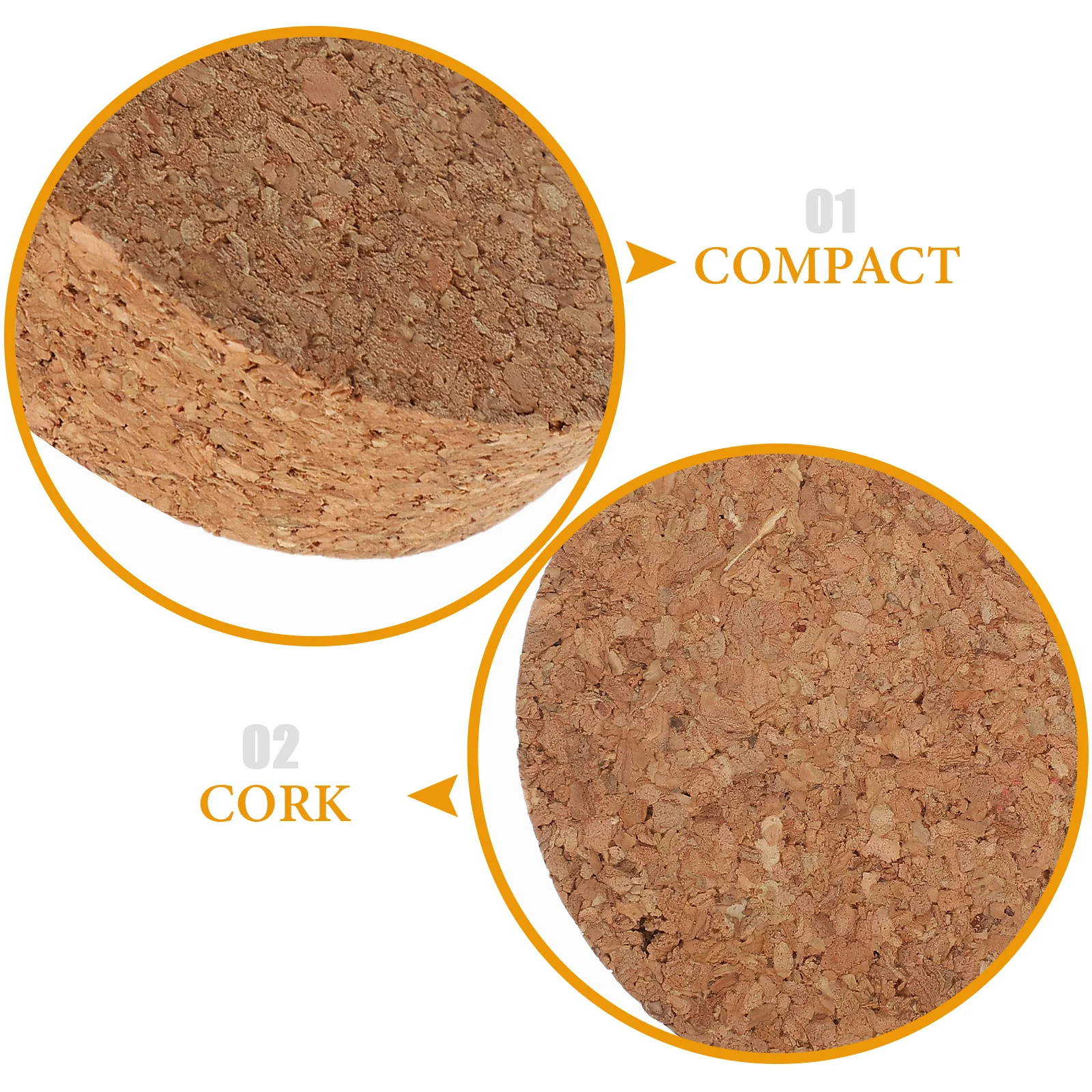 6 pcs Cork Lids For Glass Flower Vase 80X20X73Mm Reusable Canning Jar Stopper Tight Seal Hydroponic Plant Terrarium Lid Decor