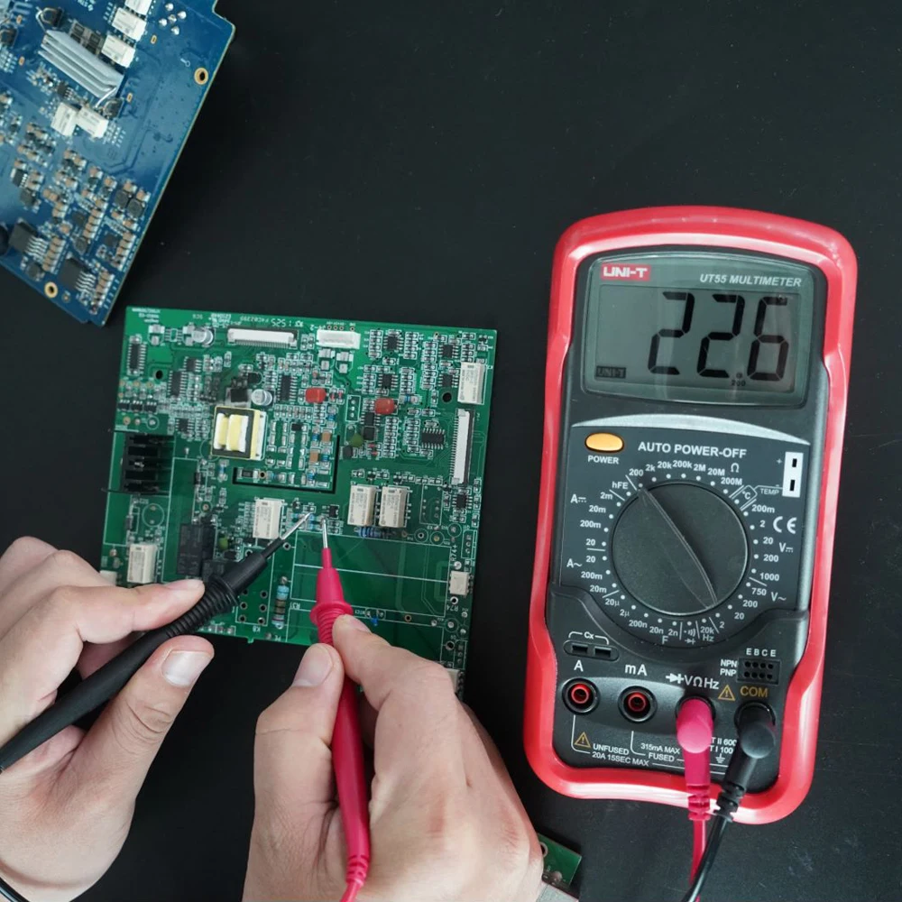 Imagem -05 - Multímetro Digital Universal Uni t 1000v ac dc Dmm Transistor Elétrico Tester Capacitor Uni-t-ut55