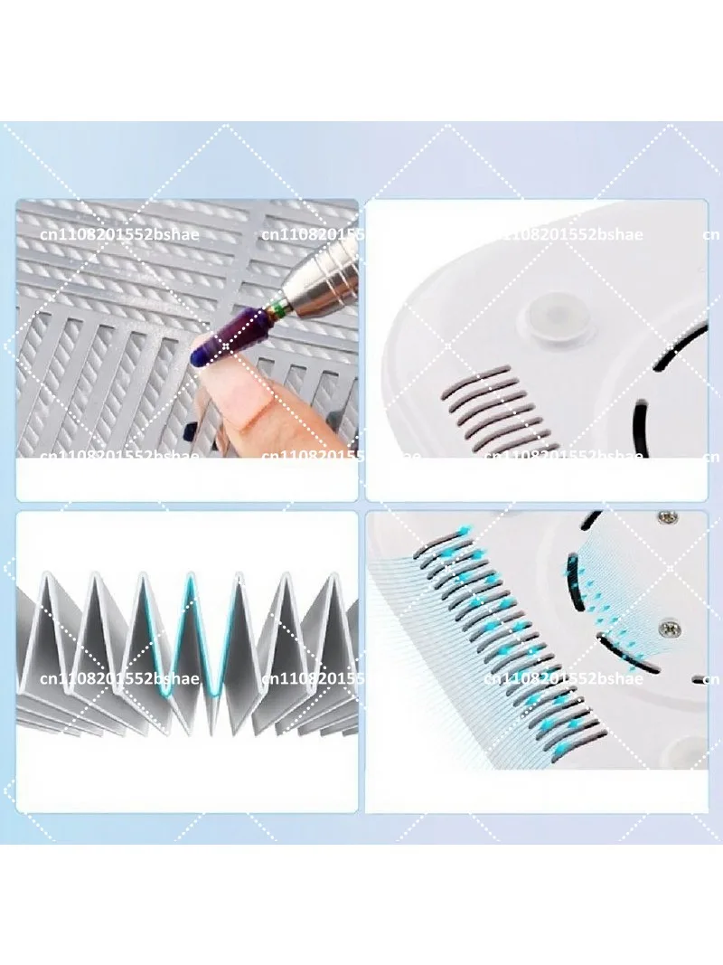 Nail art vacuum cleaner Turbo brushless silent large suction grinding nail remover dust filter desktop nail dust machine