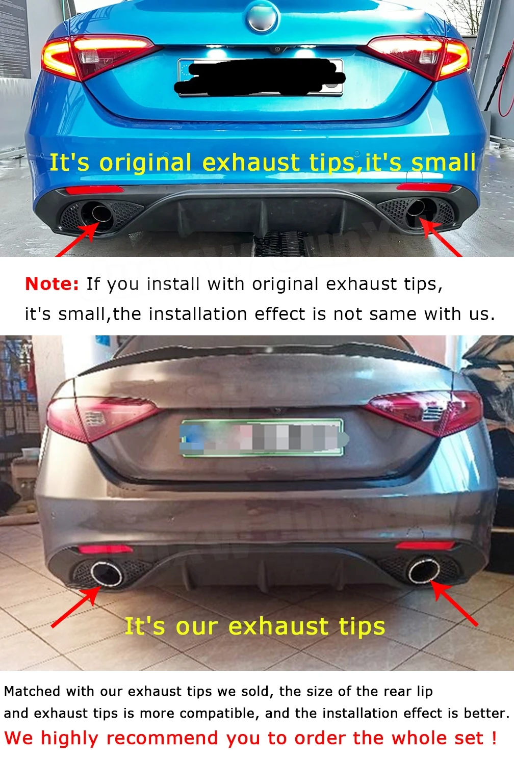 Spoiler inférieur de lèvre de diffuseur de pare-chocs arrière pour Style FR adapté pour SEAT Ibiza MK5 6F 2017-2021 Lèvre de pare-chocs arrière diffuseur arrière pare-chocs aileron inférieur lèvre de