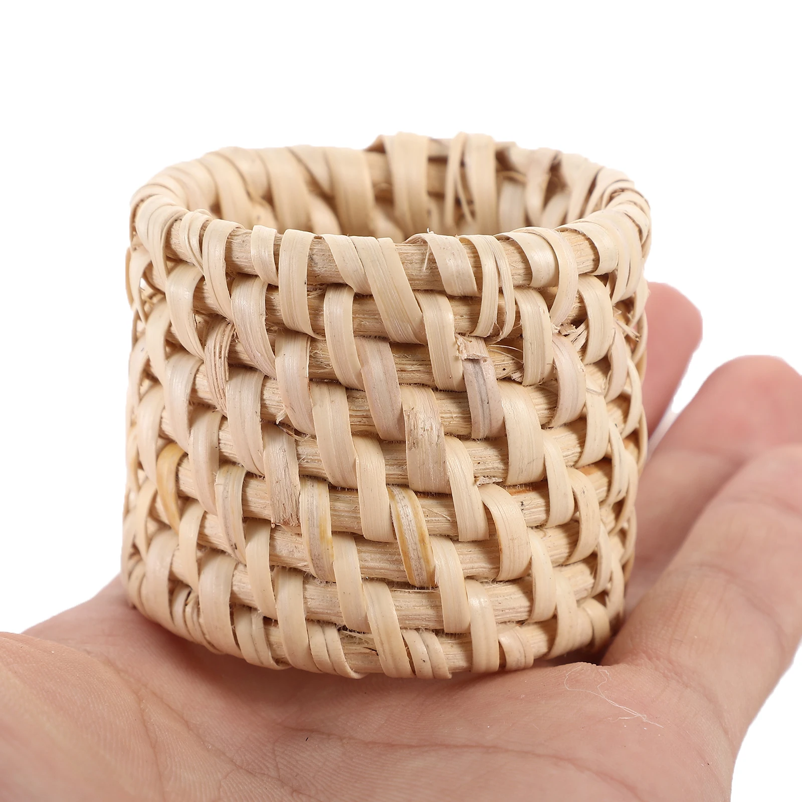 

Napkin Rings Pastoral Dining Table Pastoral Design Napkin Rings Decor Woven Buckles Delicate Holders Safe