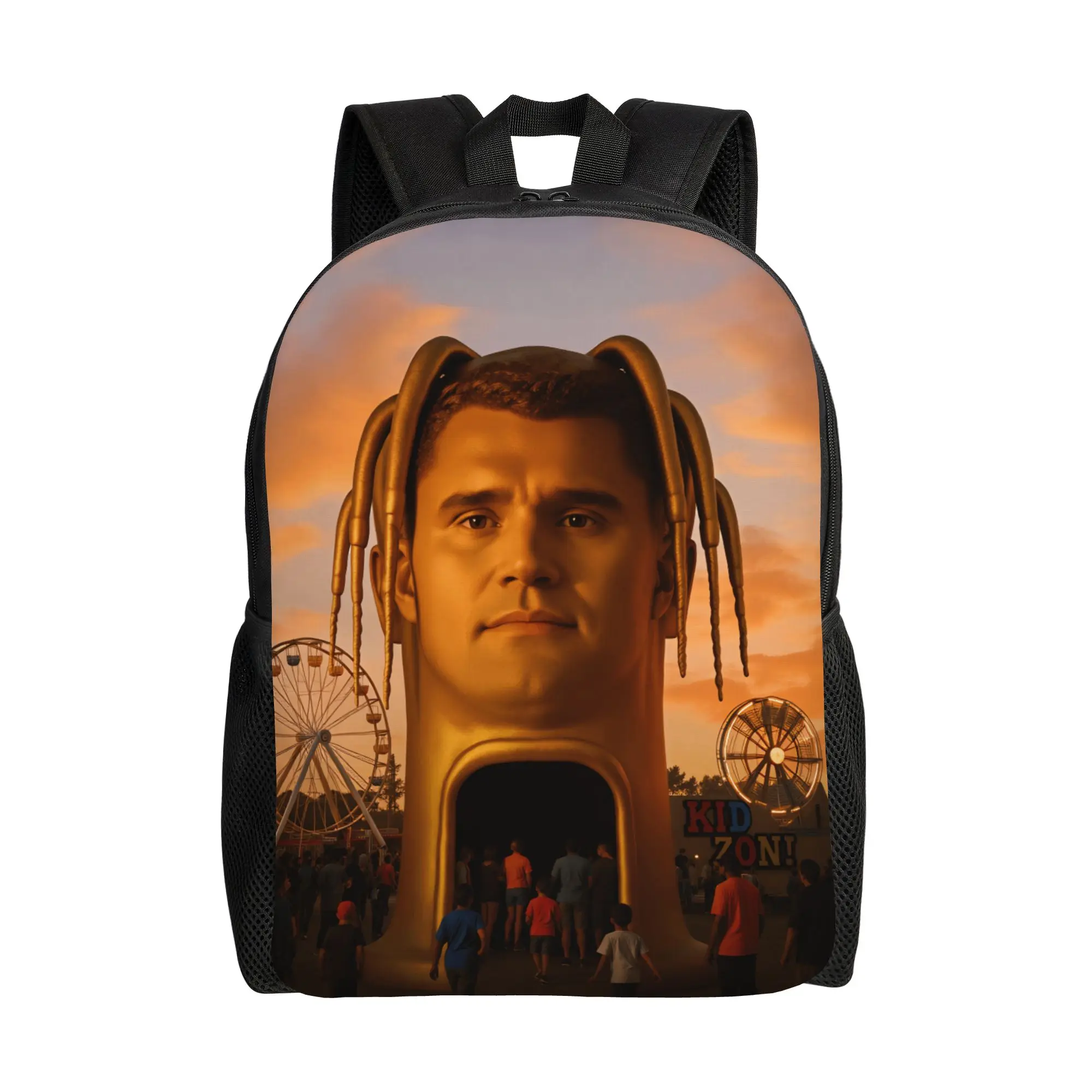 Funny Charlie Kirk  Backpack Female  Breathable Backpacks Polyester Fun School Bags University Colorful Rucksack