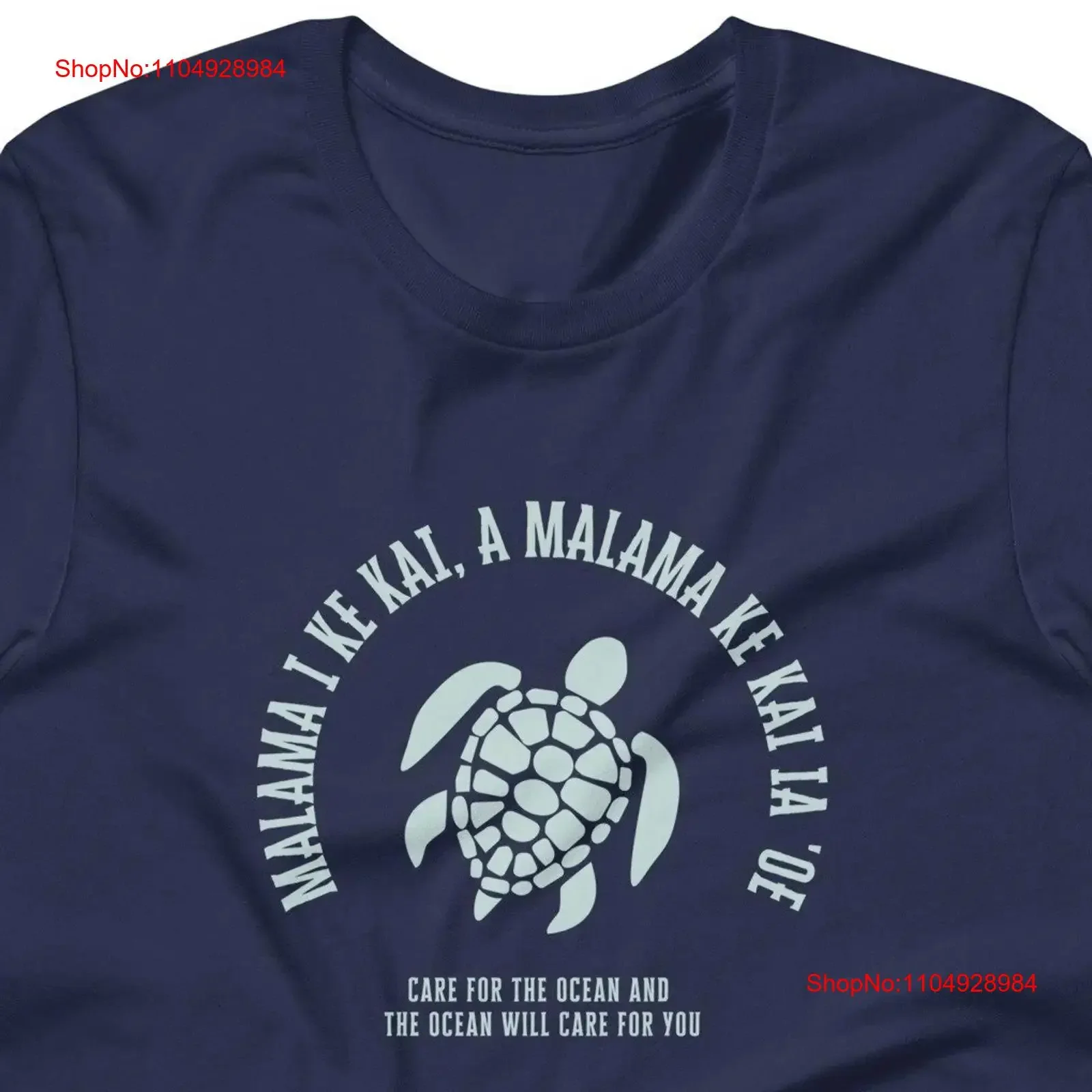 

Malama I Ke Kai Honu T shirt unisex fit Take care of the Ocean Sea Turtle vintage Washed Unisex graphic Breathable Stretched