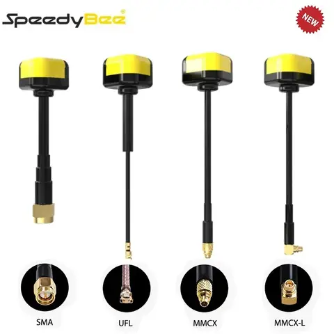 SpeedyBee Speedy Bee 5,8 GHz RHCP SMA/UFL/MMCX-90 ° /MMCX-Antenna dritta V2 per drone da corsa RC FPV