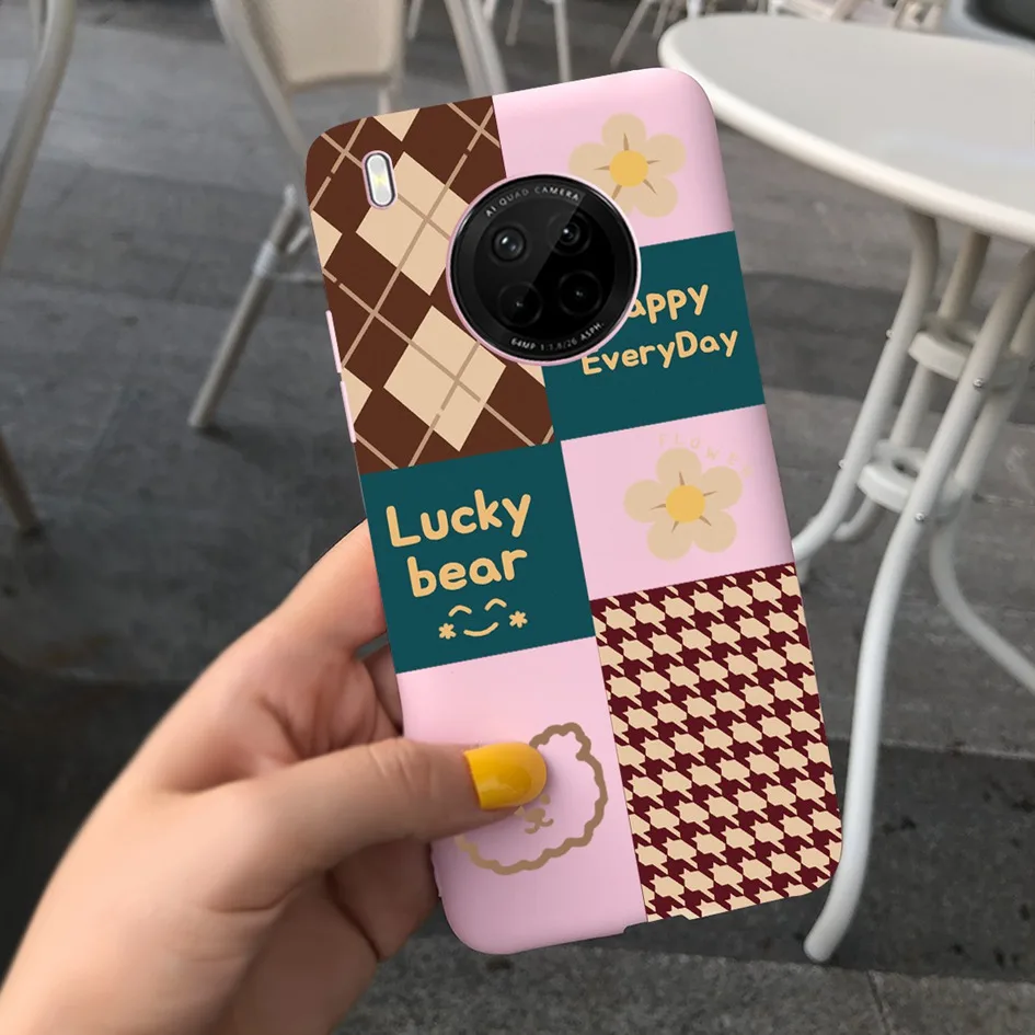 For Huawei Y9a Case on HuaweiY9a Cover Stylish Rainbow Cartoon TPU Protector For Huawei Nova Y9a FRL-22 FRL-23 Bumper Soft Funda