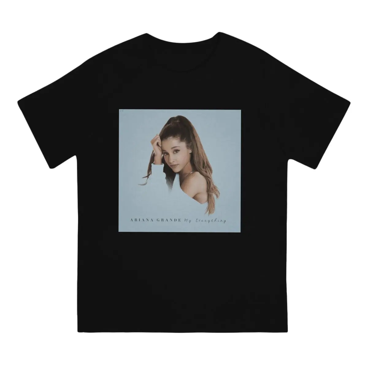 Fans T-Shirts Men A-Ariana Grande Singer Casual 100% Cotton Tee Shirt Crew Neck Short Sleeve T Shirts Printed Clothes