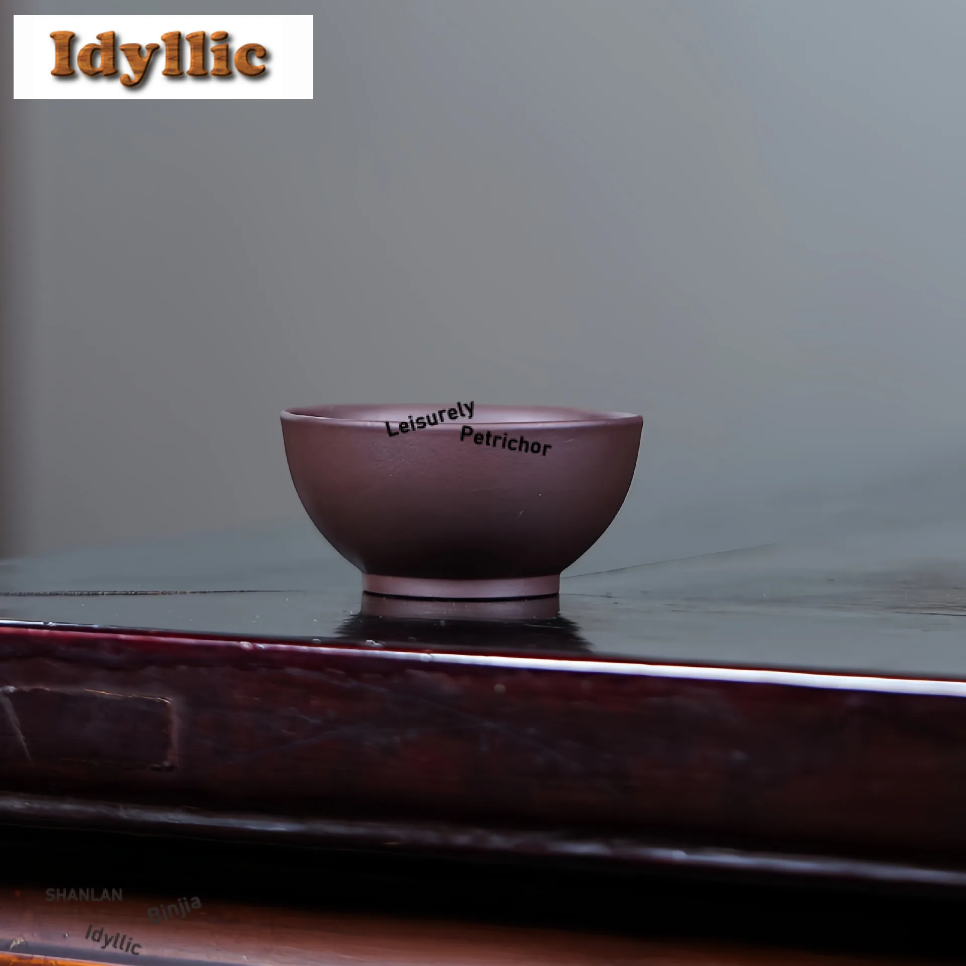2pc/lot Yixing Original Purple Clay Lotus Round Mouth Teacup Ancient Tea Bowl Jug Tea-tasting Personal Cup Chazhan Master Cups