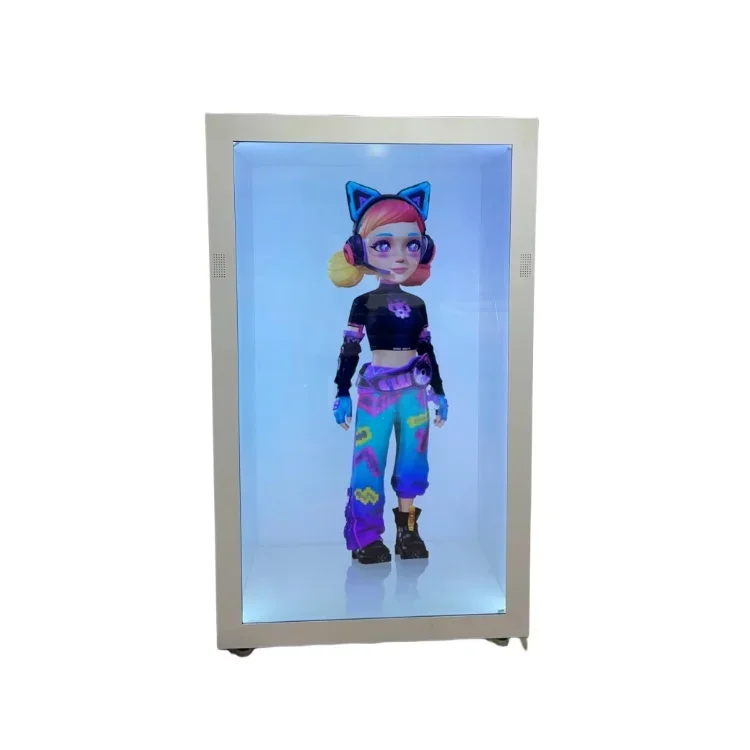 TFL AI Digital Human Interactive Holograms 3D Display 75inch Transparent holo Box