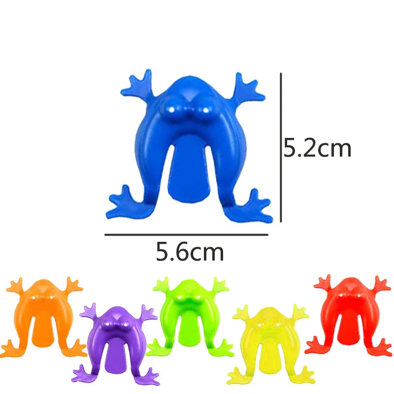 10 Pcs Creative Fun Mini Jumping Frog Post 80/90's Nostalgia Toy Press To Bounce The Little Frog Parent-child Interactive Toys