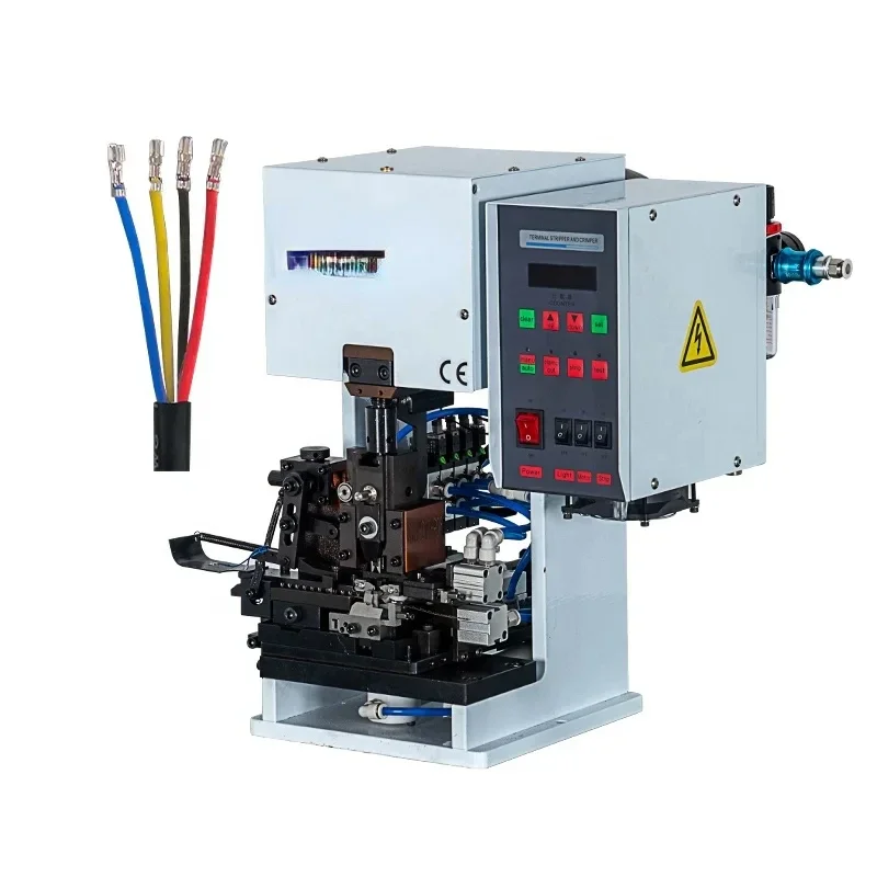 Semi-Automatic cable stripping and crimping machine for Molex JST XH cable terminal crimp machine