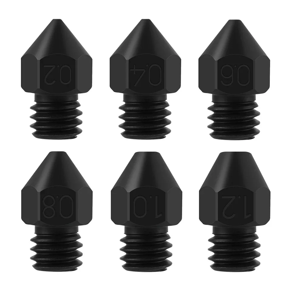 CHT MK8 Nozzle High Flow Clone cht Nozzle mk8 New Hardened Steel 0.2 0.4 0.6 0.8 1.0 1.2mm Nozzles 3D Printer 1.75mm Filament