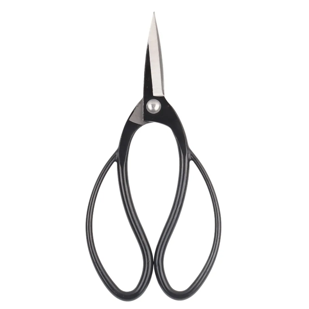 Composite Steel Bonsai Pruning Scissors Butterfly Handle Sharp Blades Garden Root Shears Black Hand Operated