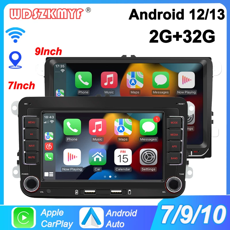 Android 12 Car Radio For VW Volkswagen Golf 5 6 Touran Passat B6 Jetta MK5 MK6 Autoradio Multimedia Player Smart car systems