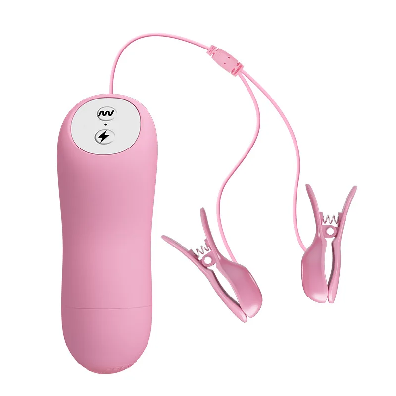 Elektrische Schok Borst Clip Trillingen Stimulator Borstmassage Seksspeeltje Voor Vrouwen/Mannen 18 Sm Voorspel Flirten Rekwisieten Voor Volwassenen