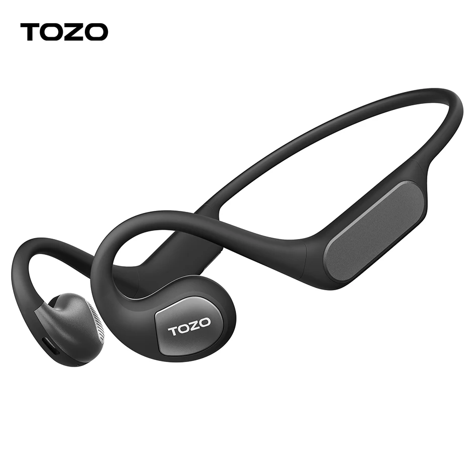 TOZO OpenReal Wireless Earphone Bluetooth 5.3 Open Ear Sports Headphones Waterproof Ear Hook Headset Driving Cycling Running