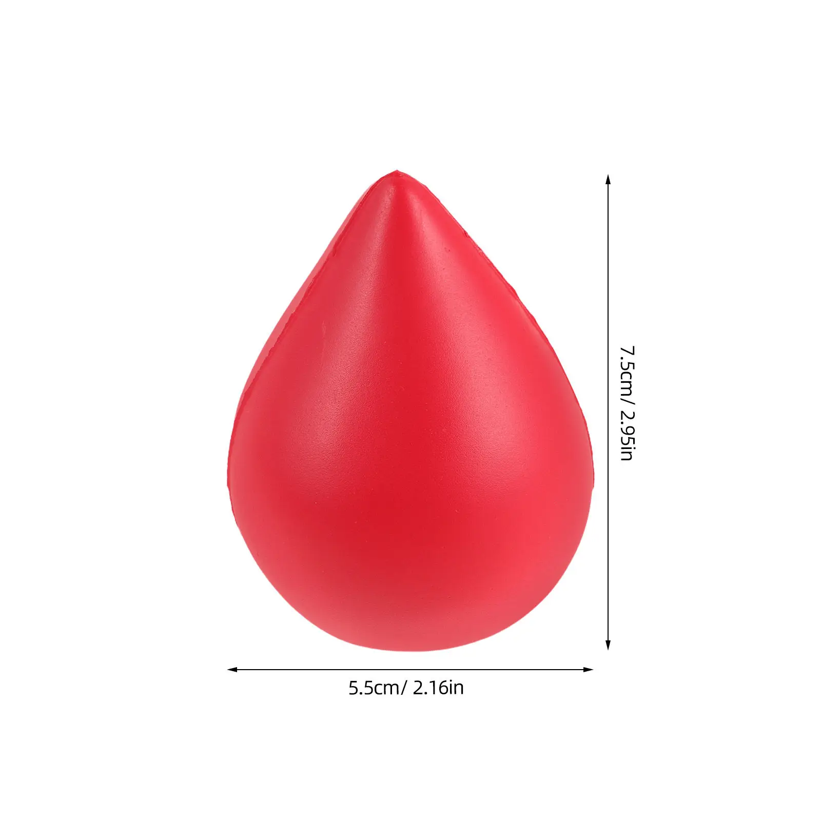 4Pcs Blood Donation Stress Relief Balls Water Drop Shape Hand Strength Exercise Anxiety Relaxation Soft PU Squeeze Ball