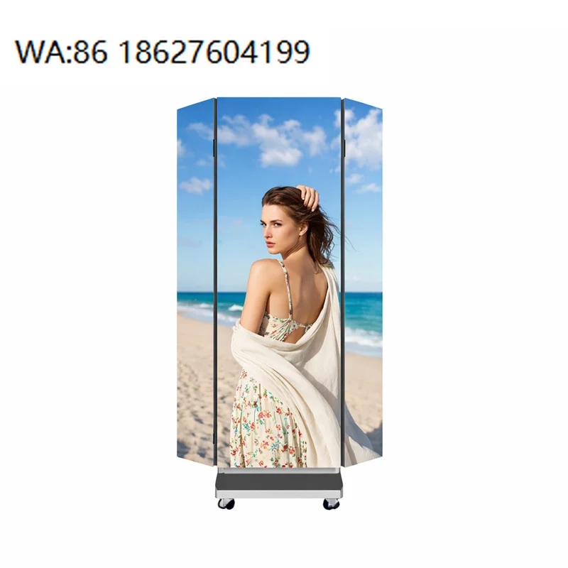 LED Display LED Screen P186 Foldable LED Poster Display High Brightness Digital Signage Smart Control for Retail Store Shopping